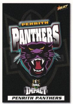 2001 Select Impact #62 Penrith Panthers crest Front